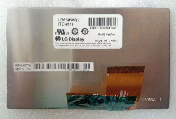 LB050WQ2-TD03 LG.Philips LCD 5.0 ​​&quot;480 × 272 (আরজিবি) 400 সিডি / এম² ইন্ডাস্ট্রিয়াল এলসিডি ডিসপ্লে