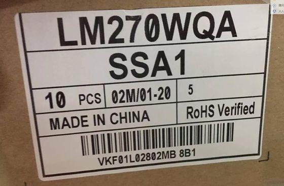 LM270WQA-SSA1 এলজি প্রদর্শন 27.0 &quot;2560 (আরজিবি) × 1440 350 সিডি / এম² শিল্প এলসিডি ডিসপ্লে