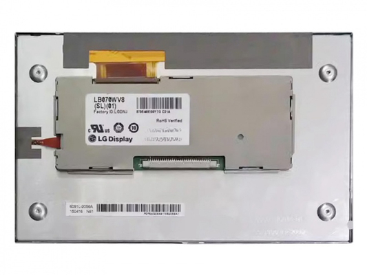 LB070WV8-SL02 এলজি ডিসপ্লে 7 &quot;800 ((RGB) × 480, WVGA 133PPI, 450 সিডি / মি 2 শিল্প এলসিডি ডিসপ্লে