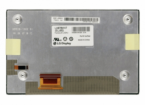 LA070WV7-SL02 এলজি ডিসপ্লে 7&quot; 800 ((RGB) × 480 WVGA 133PPI 1000 সিডি / মি 2 শিল্প এলসিডি ডিসপ্লে