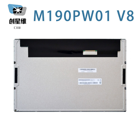 M190PW01 V8 AUO 19.0&quot; 1440 ((RGB) × 900, WXGA+ 89PPI 250 cd/m2 শিল্প এলসিডি ডিসপ্লে