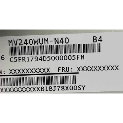 MV240WUM-N40 BOE 24.0&quot; 1920 ((RGB) × 1200, 300 cd/m2) শিল্প এলসিডি ডিসপ্লে