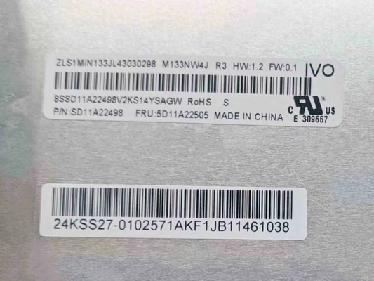 M133NW4J R3 IVO 13.3&quot; 1920 ((RGB) × 1200, 300 সিডি / মি 2 শিল্প এলসিডি ডিসপ্লে