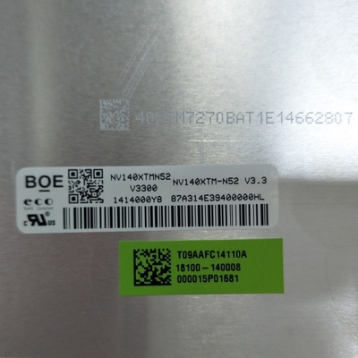 NV140XTM-N52 BOE 14.1&quot; 3840 ((RGB) ×1100 300 cd/m2 ইন্ডাস্ট্রিয়াল এলসিডি ডিসপ্লে