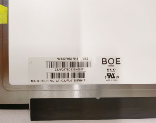 NV133FHM-N43 BOE 13.3" 1920 ((RGB) × 1080, 350 সিডি / মি 2 শিল্প এলসিডি ডিসপ্লে