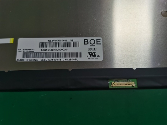 NE140FHM-N61 BOE 14.0&quot; 1920 ((RGB) × 1080, 400 সিডি / মি 2 শিল্প এলসিডি ডিসপ্লে