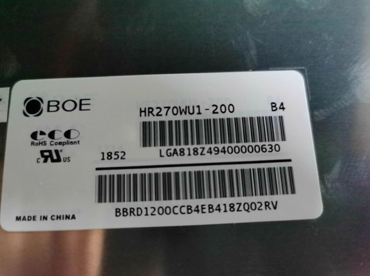 HR270WU1-200 BOE 27.0&quot; 1920 ((RGB) × 1080, 725 সিডি / মি 2 শিল্প এলসিডি ডিসপ্লে