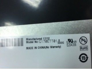 PCAP অপটিক্যাল বন্ডিং 8 বিট G170ETT01.0 4 স্ট্রিংস WLED প্যানেল 85/85/80/80