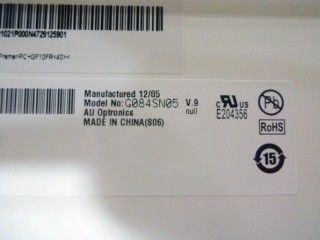 8.4 ইঞ্চি 800 * 600 টিএফটি এলসিডি G084SN05 ভি 9 ল্যাম্প LED ড্রাইভারের সাথে প্রতিস্থাপনযোগ্য