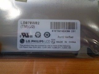 TFT 7.0 &quot; LB070W02-TMJ2 220 cd/m2 (টাইপ) 65/65/45/55 (টাইপ)