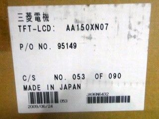 AA150XN07 4 পিসি CCFL TFT LCD 15 ইঞ্চি ইন্ডাস্ট্রিয়াল TFT ডিসপ্লে 75/75/50/60 (টাইপ)