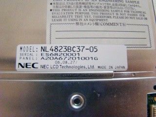 NL4823BC37-05 সিসিএফএল ব্যাকলাইট 7.0 ইঞ্চি 480×234 এনইসি টিএফটি এলসিডি 157.5 ((এইচ) ×90.5 ((ভি) মিমি