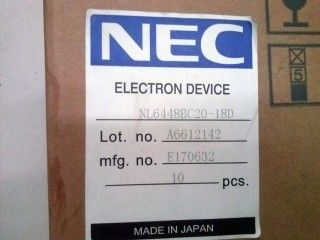 NL6448BC20-18D 122PPI 6.5 ইঞ্চি 640 × 480 এনইসি টিএফটি এলসিডি ডিসপ্লে 132.48 ((W) × 99.36 ((H) মিমি