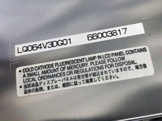 640×480 6.4" দেখার কোণ 70/70/40/70 LQ064V3DG01 VGA 124PPI TFT LCD প্যানেল