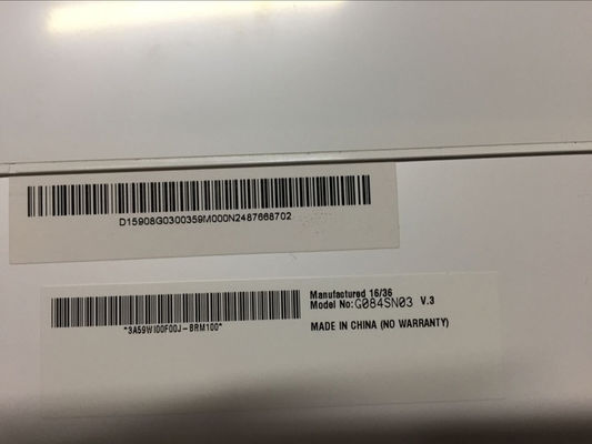 G084SN03 V3 8.4 INCH 250 cd/m2 800×600 দেখার কোণ 80/80/80/60 TFT-LCD, LCM