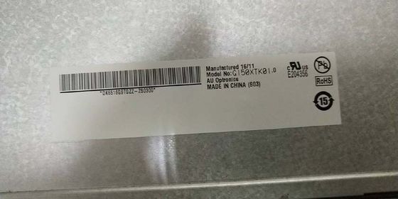 1024×768 XGA 85PPI 390cd/M2 TFT LCD Diaplay AUO G150XTK01.0 এলসিডি স্ক্রিন