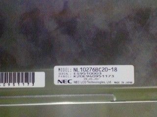 NL10276BC20-18 NEC 10.4" 1024 ((RGB) × 768, XGA 123PPI 400 সিডি / মি 2 80/80/80/80
