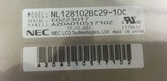 NL128102BC29-10C NLT 19INCH 290CD / M2 LCM 1280 × 1024 1280 × 1024RGB সিসিএফএল এলভিডিএস স্টোরেজ টেম্প .: -20 ~ 60 ° C INDUSTRIAL LCD DISP