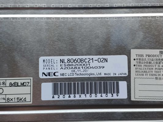 LCM 800 × 600RGB 400CD / M2 সিসিএফএল এলভিডিএস NEC টিএফটি প্যানেল NL8060BC21-02N