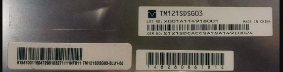 SVGA 82PPI 12.1" 800×600 RGB তিয়ানমা TFT LVDS TM121SDSG03 80/80/65/75 (টাইপ)