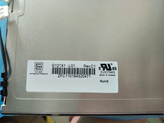 G121X1-L01 সিএমও 12.1 &quot;1024 (আরজিবি) × 768 450 সিডি / এম² শিল্প এলসিডি ডিসপ্লে