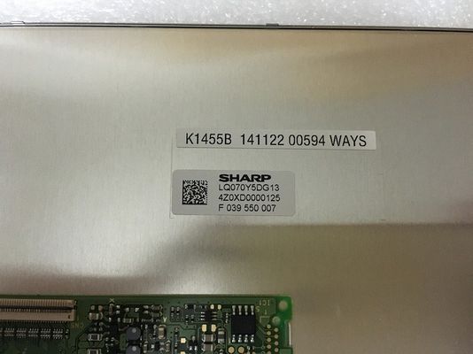 LQ070Y5DG13 শার্প 7 &quot;এলসিএম 800 × 480RGB শিল্প এলসিডি ডিসপ্লে