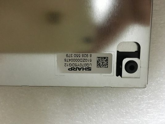 LQ070Y5DG12 শার্প 7 &quot;এলসিএম 800 × 480RGB শিল্প এলসিডি ডিসপ্লে