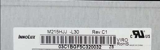 ইনোলক্স 21.5 " 250cd/m2 Tft এলসিডি স্ক্রিন M215HJJ-L30 Rev.C1 89/89/89/89 (টাইপ)