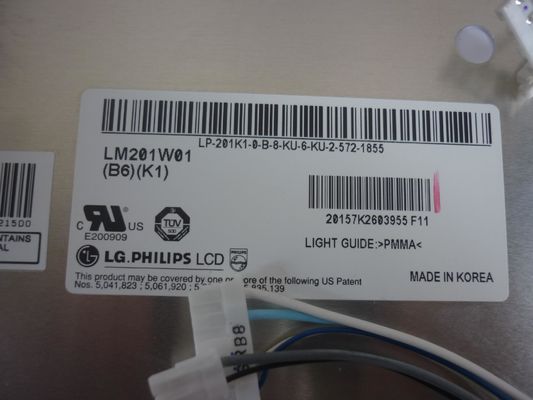 LM201W01-SLA3 LG. LCD 20.1" 1680 ((RGB) ×1050 স্টোরেজ টেম্পঃ -20 ~ 60 °C ইন্ডাস্ট্রিয়াল এলসিডি ডিসপ্লে