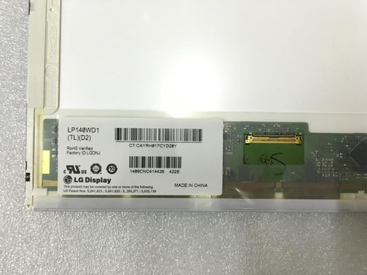 LP140WD1-TLD2 14.0" 1600x900 ইন্ডাস্ট্রিয়াল এলসিডি প্যানেল 200cd/m2 89/89/89/89 (টাইপ)