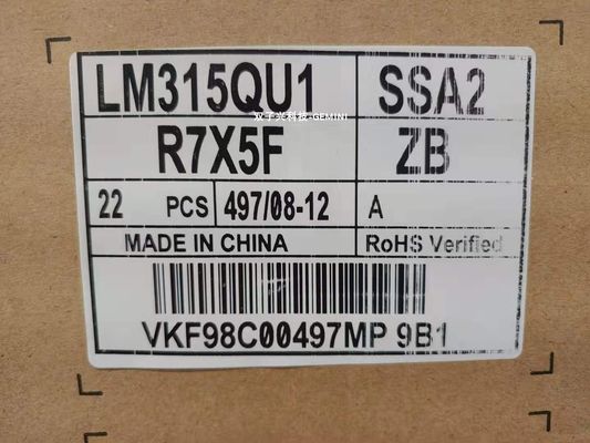 LM315QU1-SSA2 32.0" 7680x4320 ইন্ডাস্ট্রিয়াল টিএফটি ডিসপ্লে 400 সিডি/মি2 89/89/89/89 (টাইপ)