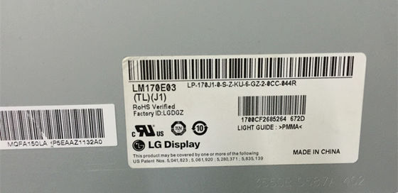 LM170E03-TLG2 LG. ফিলিপস এলসিডি 17.0 &quot;1280 × 1024 300 সিডি / এমND শিল্প এলসিডি ডিসপ্লে