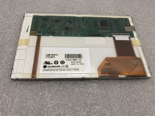 LB070WV1-TD07 এলজি. এলসিডি 7.0 "800 ((আরজিবি) × 480 250 সিডি / মি 2 শিল্প এলসিডি ডিসপ্লে
