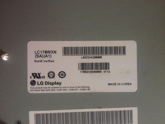 1366x768 350cd/M2 RGB Tft Display 17.0" LC170WXN-SAA1 89/89/89/89 (মিনিট)