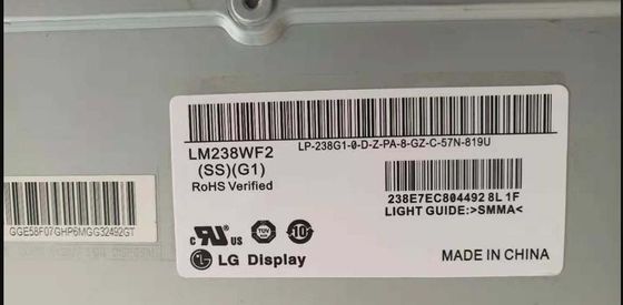 92PPI 23.8" বর্গক্ষেত্র Tft ডিসপ্লে 250cd/m2 LM238WF2-SSG1 89/89/89/89 (মিনিট)