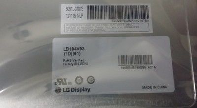 LB104V03-A1 LG. LCD 10.4" 640 ((RGB) × 480 400 cd/m2 ইন্ডাস্ট্রিয়াল এলসিডি ডিসপ্লে