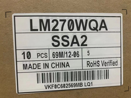 LM270WQA-SSA2 LG প্রদর্শন 27.0 &quot;2560 (আরজিবি) × 1440 400 সিডি / এম² শিল্প এলসিডি ডিসপ্লে