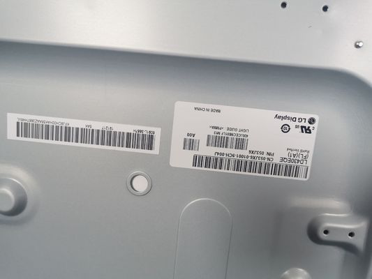 103PPI 43" 3840×2160 স্কয়ার এলসিডি প্যানেল 400cd/m2 LD430EQE-FLA1 89/89/89/89 (টাইপ.)