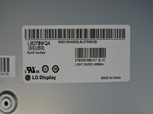 LM270WQ4-SSB3 LG ডিসপ্লে 27.0 &quot;2560 (আরজিবি) × 1440 350 সিডি / এম / শিল্প এলসিডি ডিসপ্লে