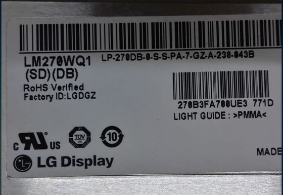 27.0" 2560×1440 420cd/m2 টিএফটি এলসিডি প্যানেল 108PPI LM270WQ1-SDC2 89/89/89/89 (টাইপ)