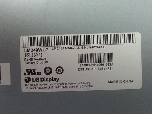 1920×1200 400cd/m2 বর্গক্ষেত্র Tft প্রদর্শন 94PPI LM240WU7-SLB3 89/89/89/89 (টাইপ)