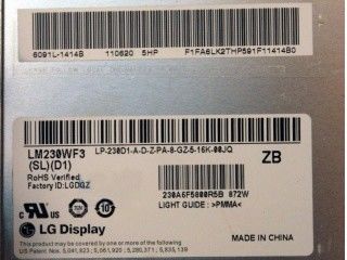 LM230WF3-SLQ5 এলজি ডিসপ্লে 23.0 &quot;1920 (আরজিবি) × 1080 250 সিডি / এম² শিল্প এলসিডি ডিসপ্লে