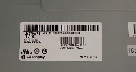 LM270WF5-SLM4 এলজি ডিসপ্লে 27.0 &quot;1920 (আরজিবি) × 1080 250 সিডি / এম² শিল্প এলসিডি ডিসপ্লে