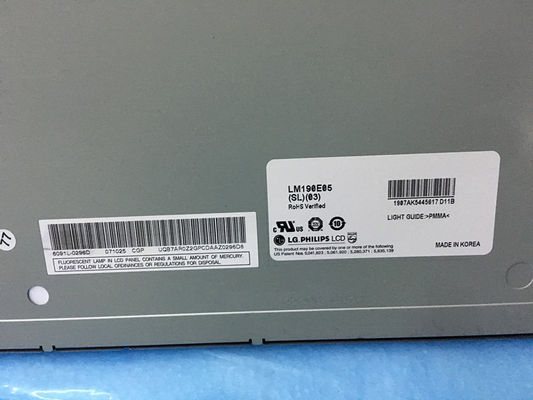 LM190E05-SL03 LG. LCD 19.0" 1280 ((RGB) × 1024 230 cd/m2 ইন্ডাস্ট্রিয়াল এলসিডি ডিসপ্লে