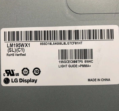 LM195WX1-SLC1 এলজি প্রদর্শন 19.5 &quot;1440 (আরজিবি) × 900 250 সিডি / এম / শিল্প এলসিডি ডিসপ্লে