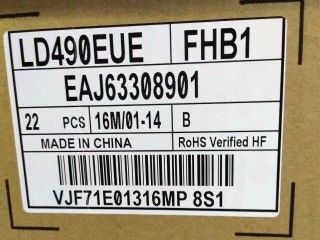 এলজি ডিসপ্লে 49&quot; 450cd/m2 45PPI WLED এলসিডি ডিসপ্লে LD490EUE-FHB1 89/89/89/89 (টাইপ)