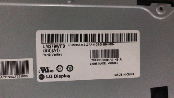 250cd/m2 81PPI WLED এলসিডি প্যানেল 27.0" LM270WF7-SSD1 এলজি ডিসপ্লে 89/89/89/89 (টাইপ)