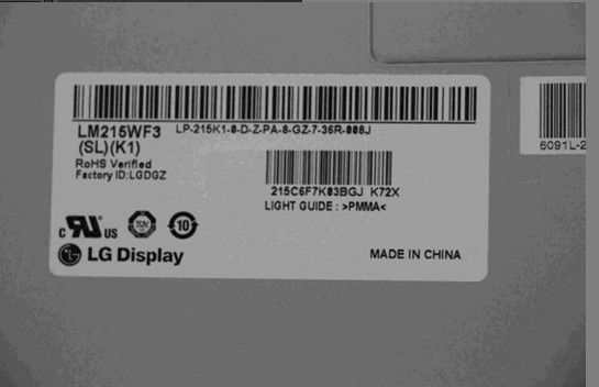 102PPI শিল্প এলসিডি প্যানেল 250cd / m2 LM215WF3-SLK1 1920 × 1080 ডাব্লুএলইডি