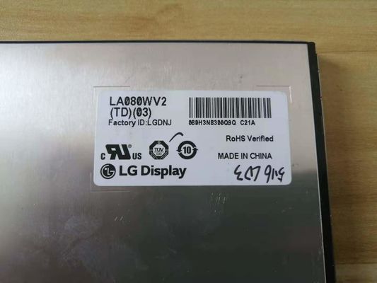 8.0 &quot;800 × 480 250cd / m2 WLED TFT LCD প্যানেল 116PPI LA080WV2-TD01