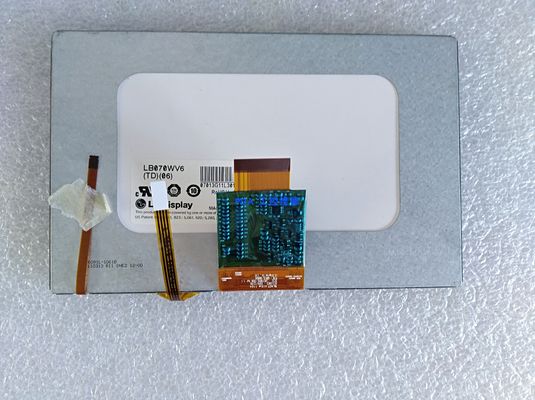 7.0" 800×480 350cd/M2 134PPI স্কয়ার টিফট স্ক্রিন LB070WV6-TD08 65/65/50/60 (টাইপ)